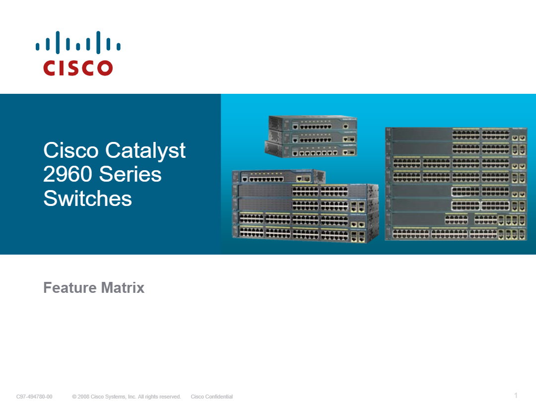 Cisco Catalyst 2960 Series switchs