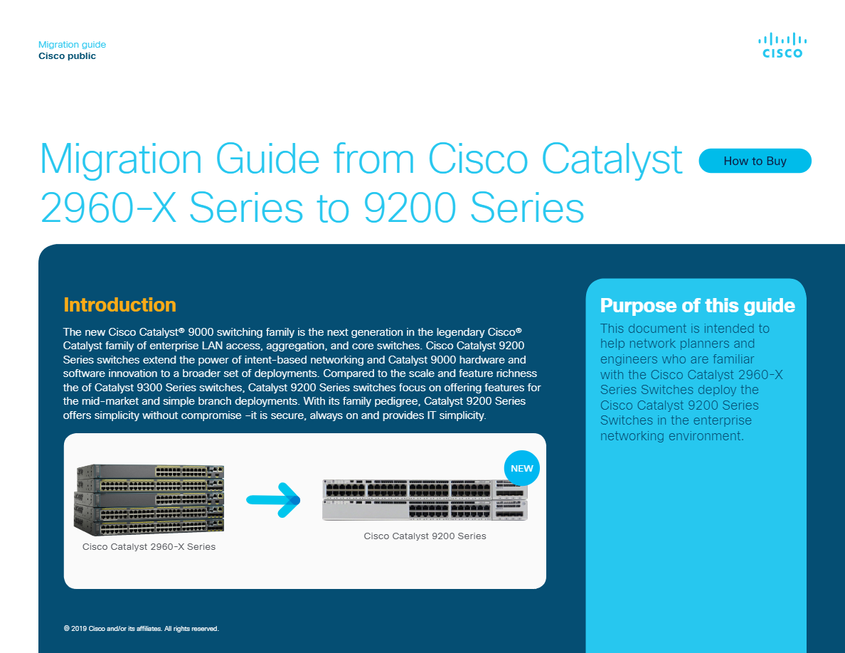 Cisco Catalyst 2960 vs 9200