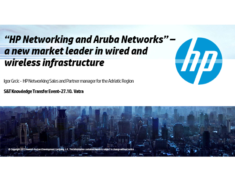 HP Networking and Aruba Networks 1-35